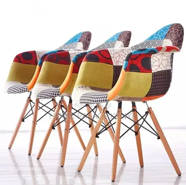 Home Chair: Tribal Artistic Fabric Patchwork Dining Chair