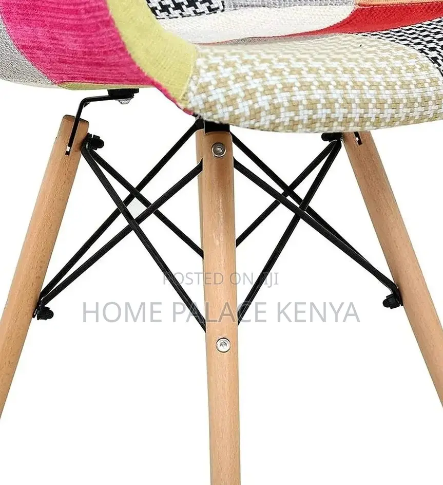 Home Chair: Tribal Artistic Fabric Patchwork Dining Chair