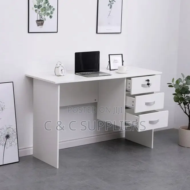 Office White Clerical Computer Desk-1.2m