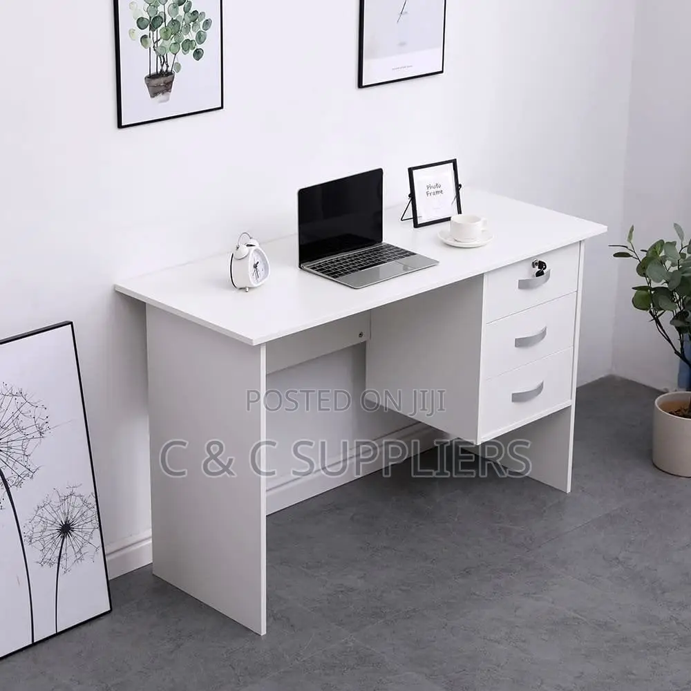 Office White Clerical Computer Desk-1.2m