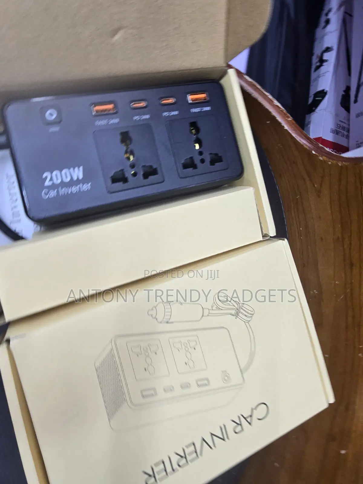 Car Power Inverter 200W With USB-C PD for Travel Camping