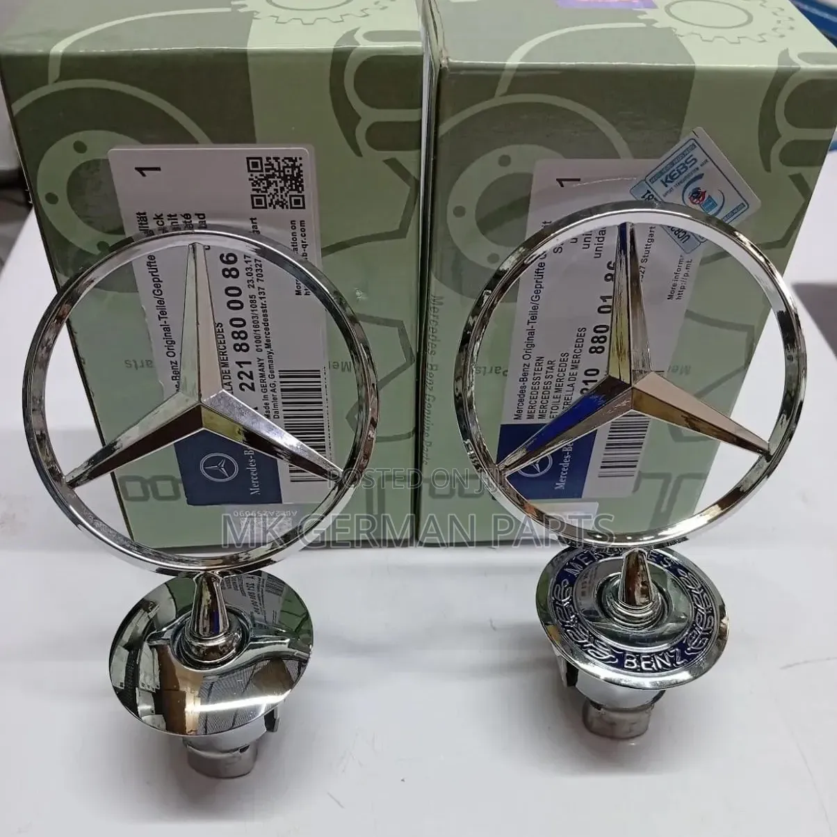 Genuine Bonnet Stars for Mercedes Benz.