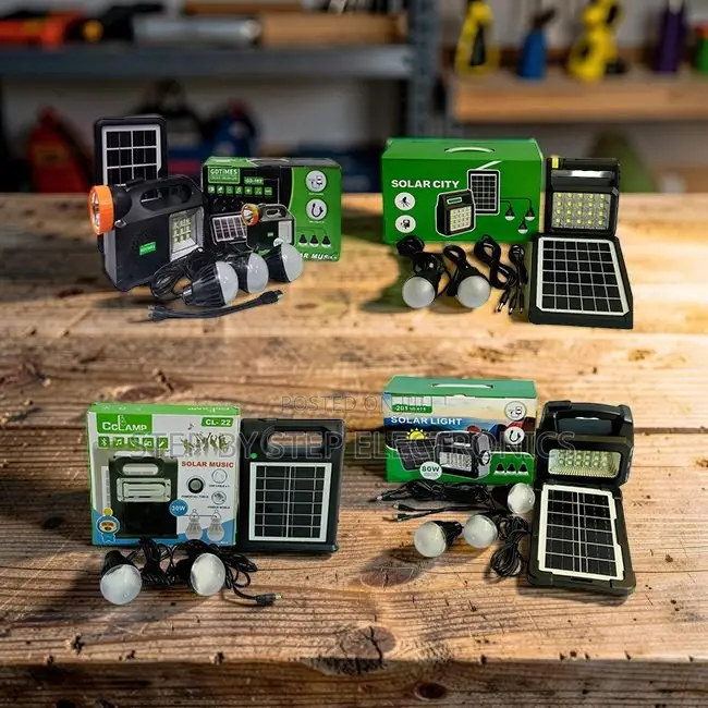 Multi-Purpose Portable Home Solar Lighting System Kits With Led Bulbs