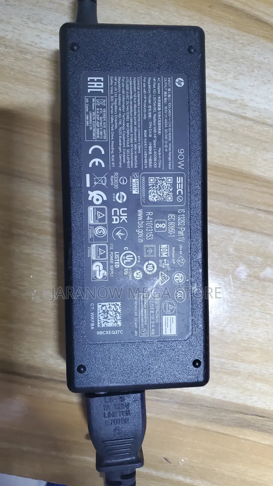 Original HP 90W Laptop Charger / Adapter (19.5V - 4.62A) Big Pin