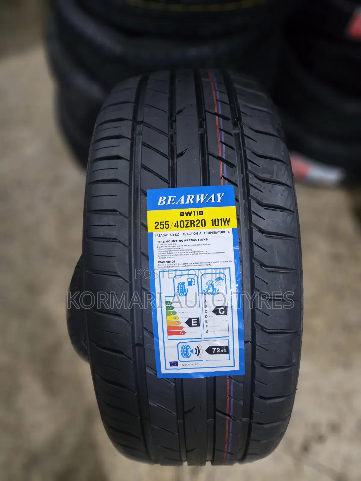 255/40r20 Bearway Tyre