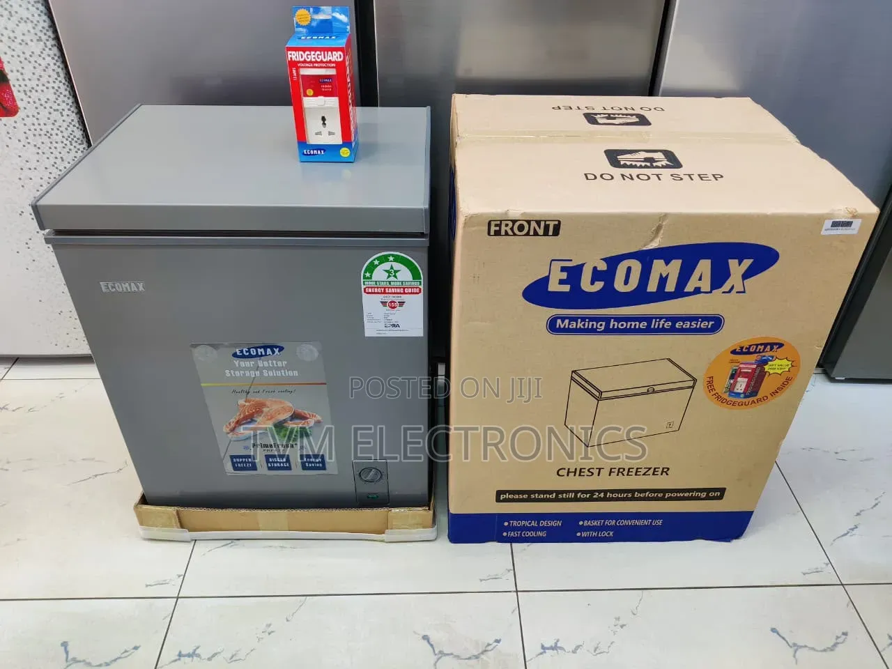 Ecomax 219litres Freezer With FREE Fridge Guard