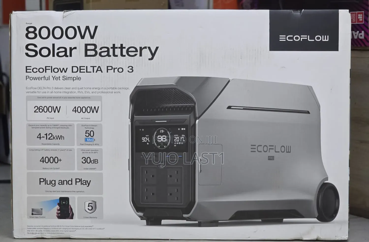 EcoFlow DELTA Pro 3 – Portable Power Station (4096Wh, 4000W) – EFD521