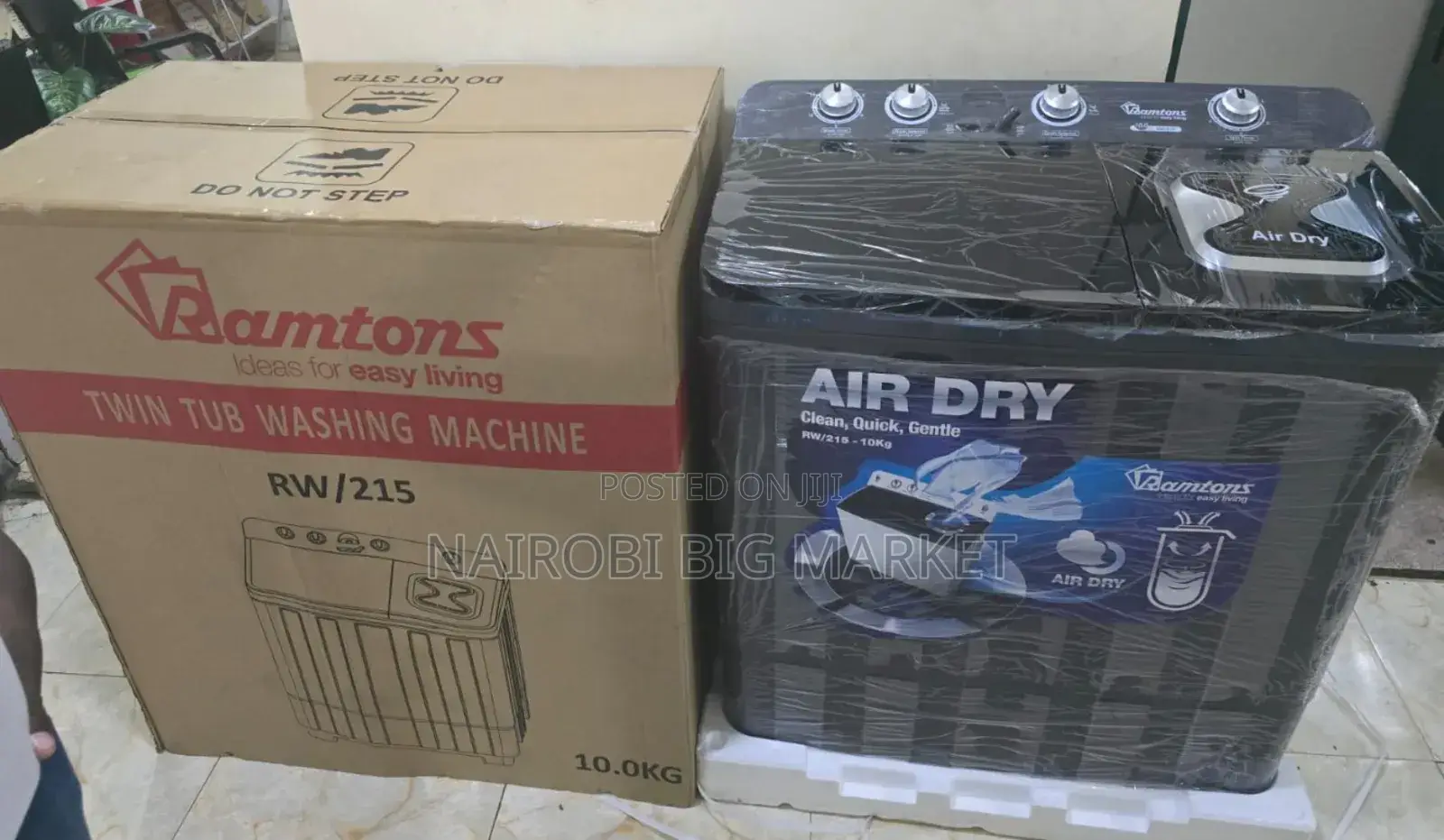 Ramtons 10kgs Twin Tub Airfryer Washing Machine