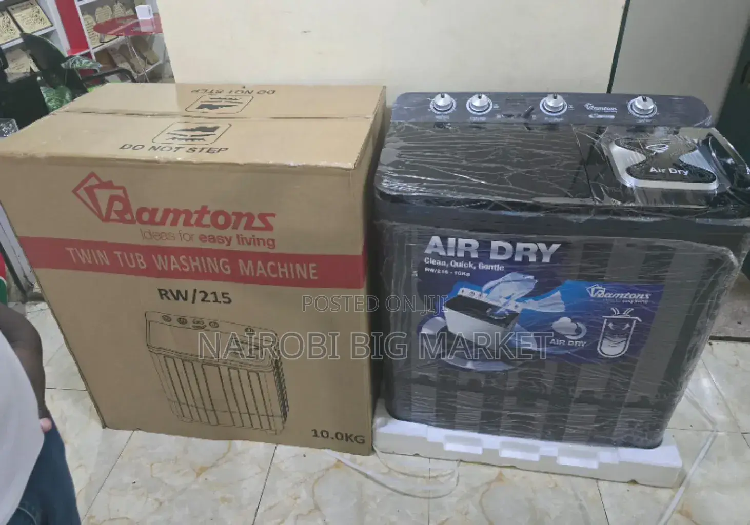 Ramtons 10kgs Twin Tub Airfryer Washing Machine