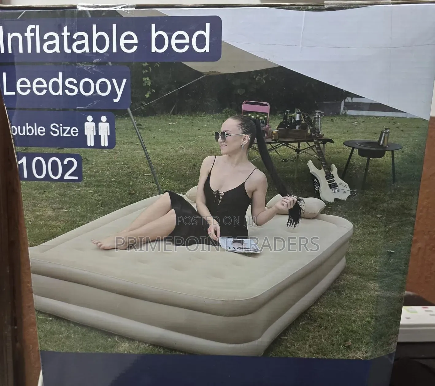 Inflatable Bed,Comfortable One-Click Air Bed – Inflate in Minutes