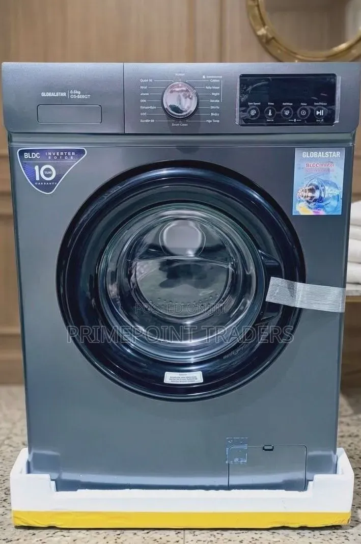 8KG Globalstar Washing Machine – Quiet, Smart Family-Friendly