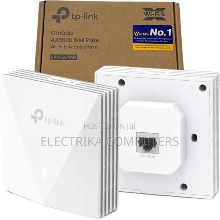 TP-Link EAP650-Wall AX3000 Wi-Fi 6 Wall Plate Access Point
