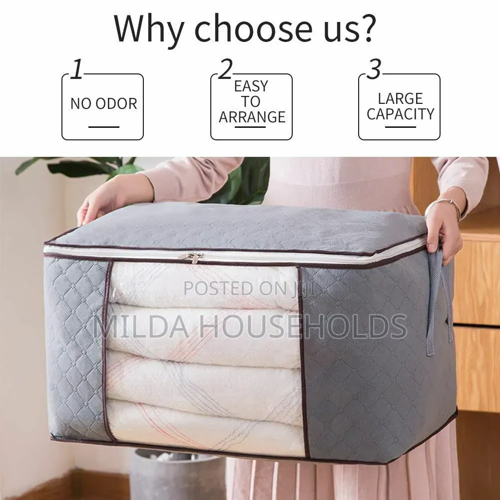 80L Foldable Clothes Organizer Bag