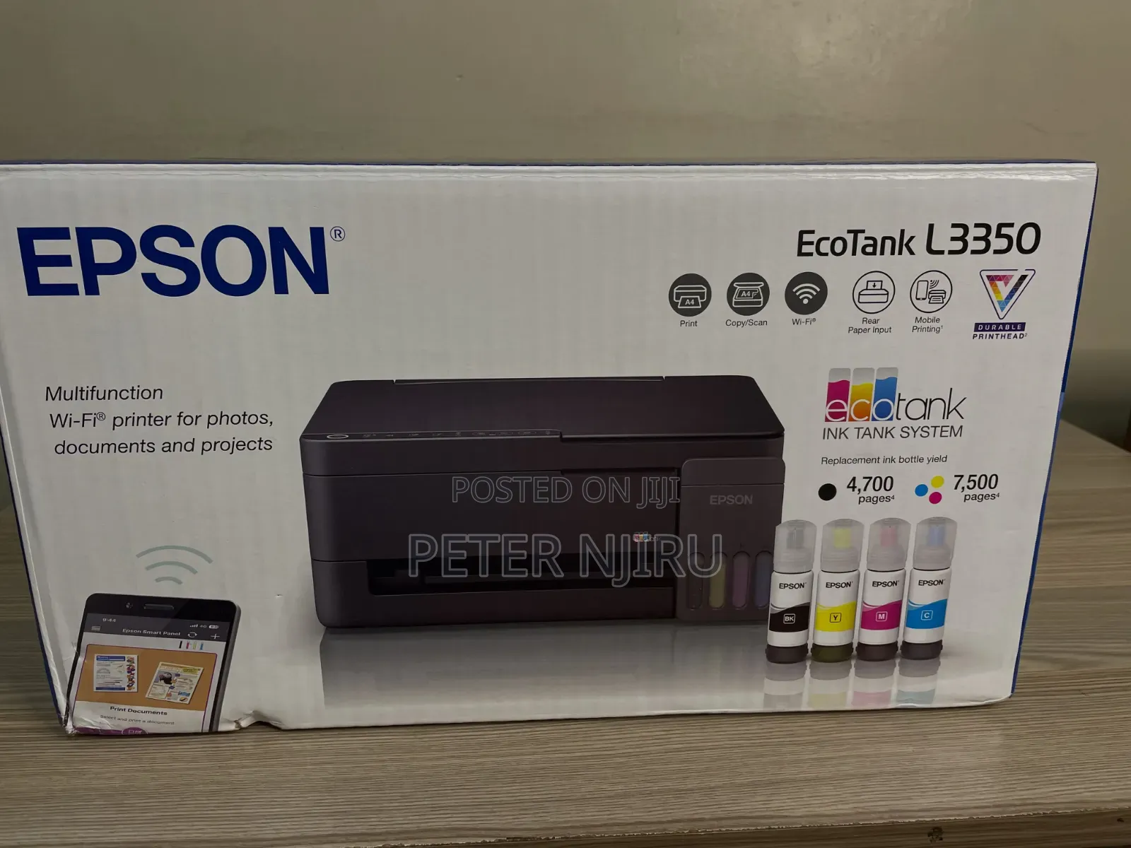 Epson EcoTank L3350 A4 Multifunction Wi-Fi AirPrint Ink Tank Printer