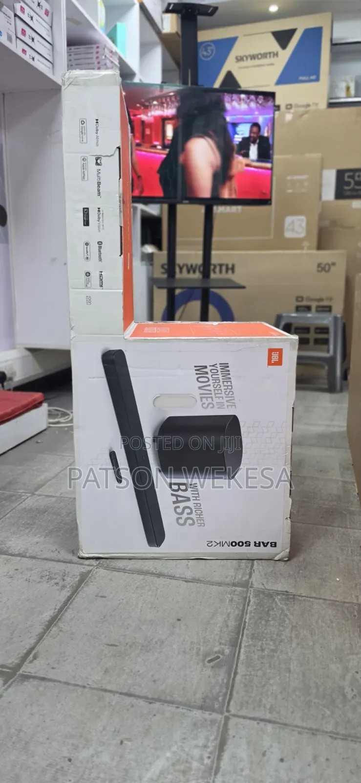 JBL Bar 500MK2 750W Wireless Soundbar With True Dolby Atmos