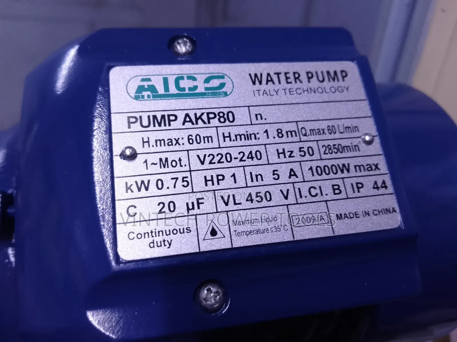 Aico Booster Pump 1 HP /1 HP Booster Pump