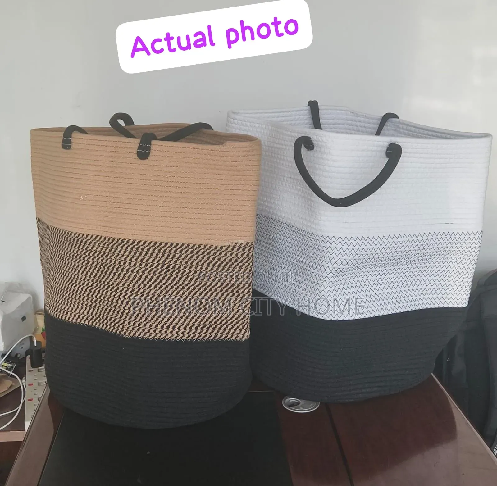 Woven Multifunctional Laundry Bag/Basket