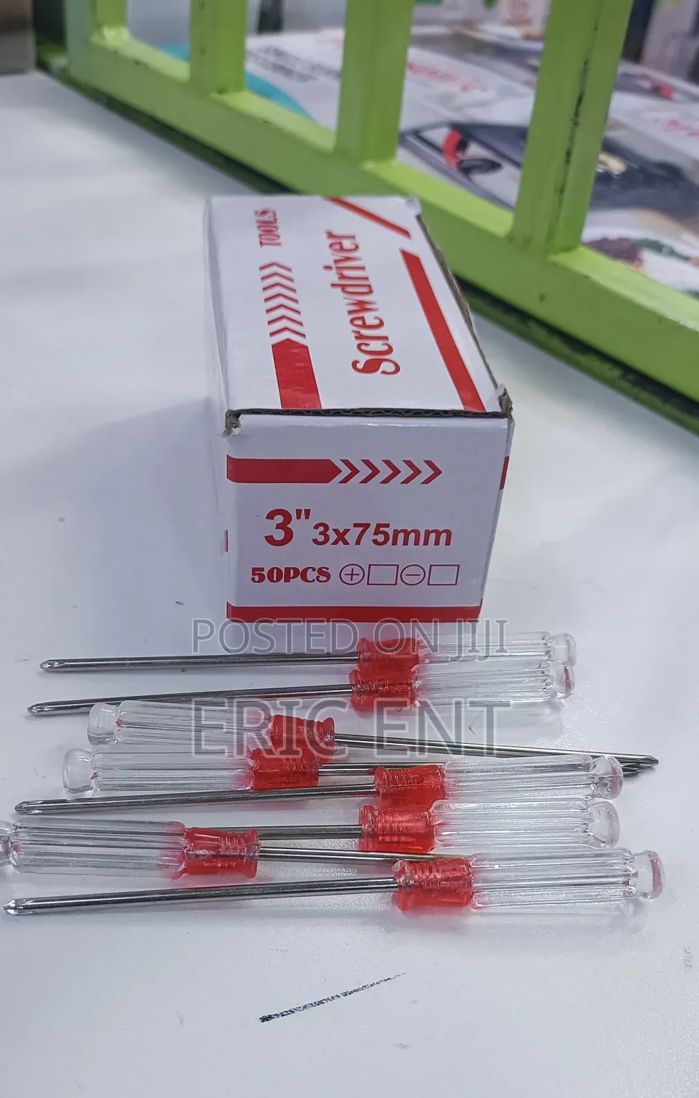 Taparia 75 Mm (Blade Length) X 3 Mm (Blade Dia) Flat Screw Driver, 933