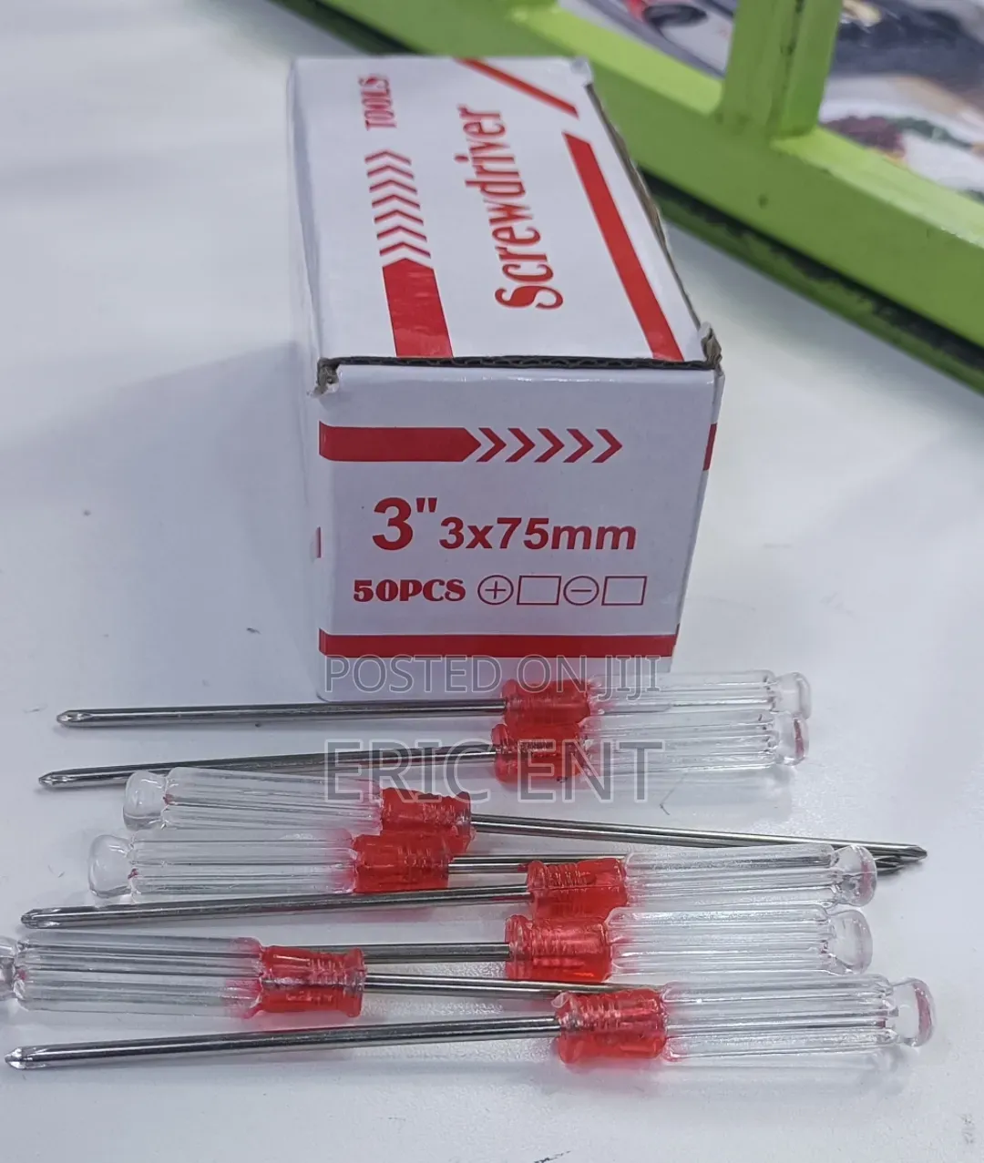 Taparia 75 Mm (Blade Length) X 3 Mm (Blade Dia) Flat Screw Driver, 933