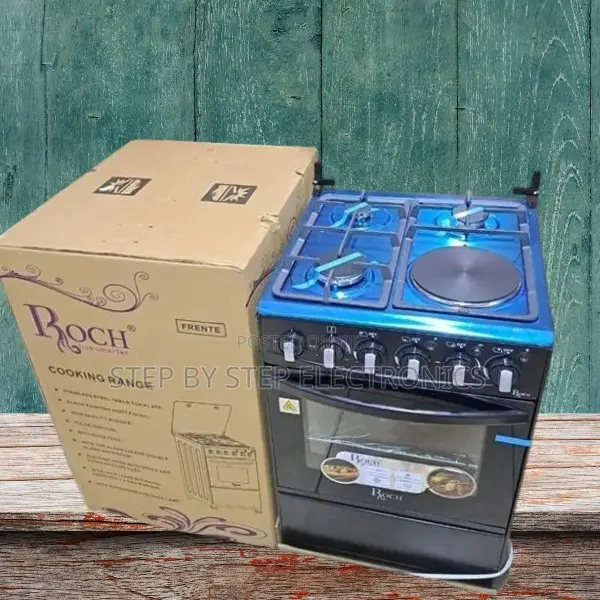 Energy Efficient 4 Gas 3 Gas Burners +1 Electric Free Standing Cooker