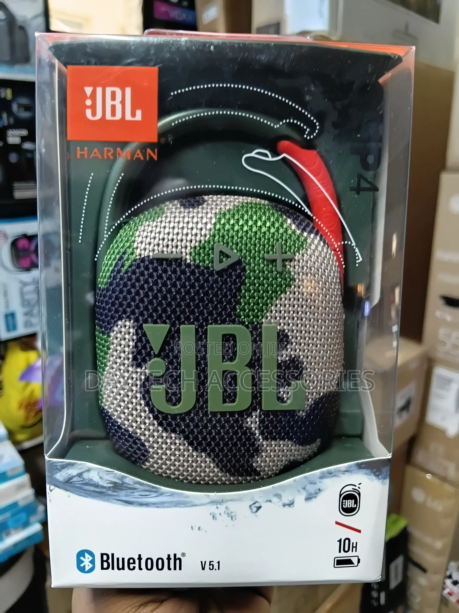 JBL Clip 4 Wireless Ultra Portable Bluetooth Speaker, Pro Sound,