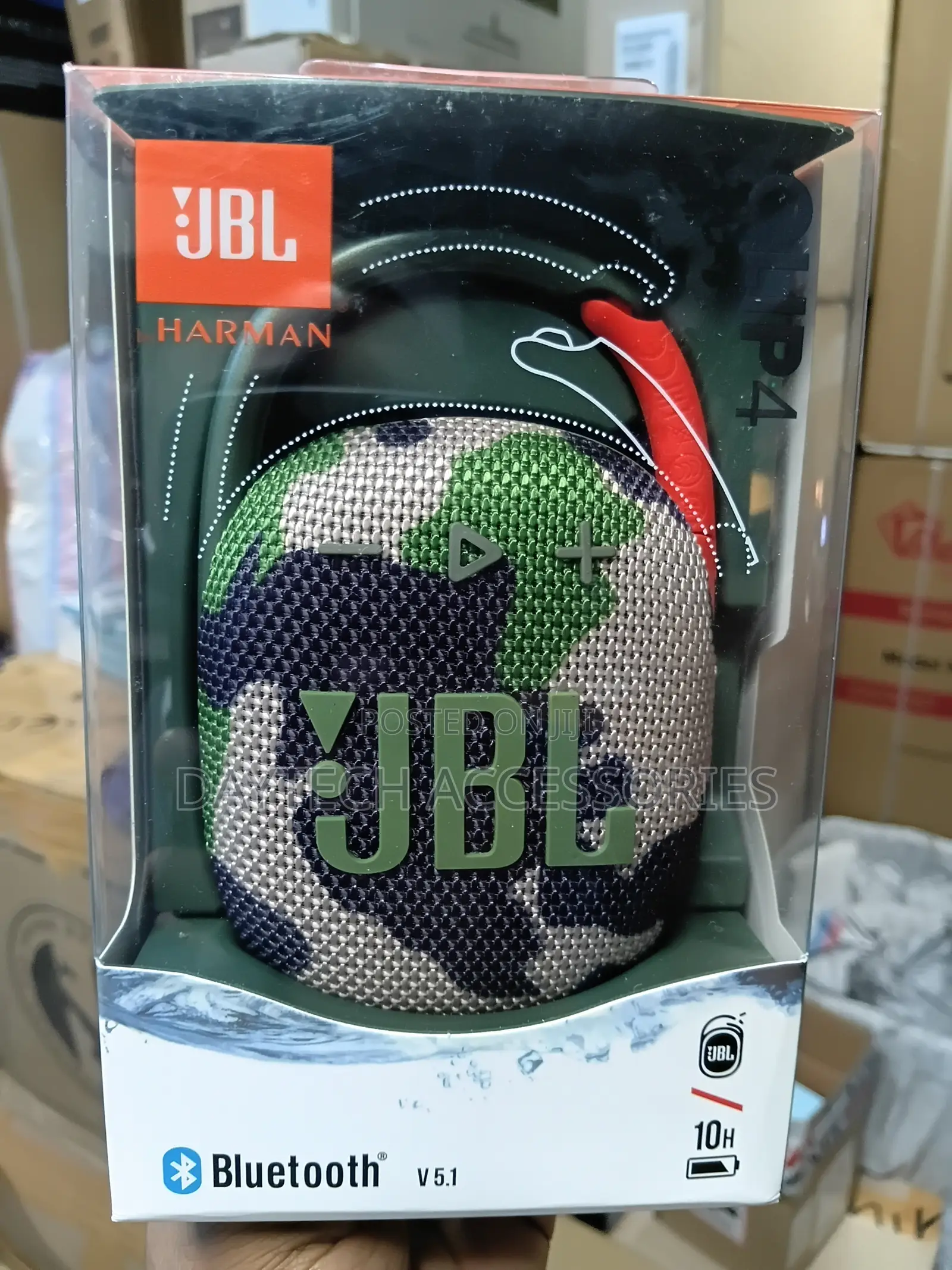 JBL Clip 4 Wireless Ultra Portable Bluetooth Speaker, Pro Sound,