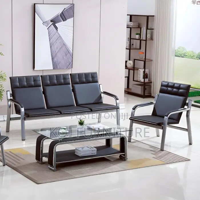 Office Sofa : Amanda 5 Seater Waiting Area Sofa Set