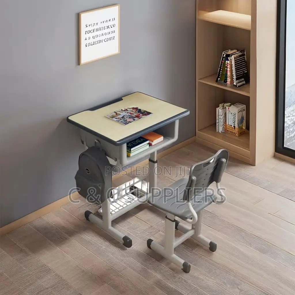 Adjustable Height Student Study Desk Chair.