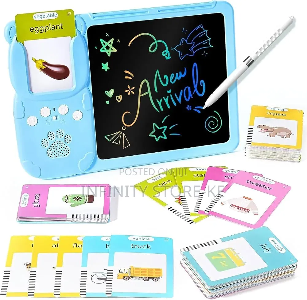 Kids 2 in 1 Educationak Flash Card and Writing Boards