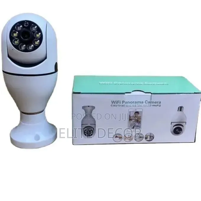 360° WiFi Panorama Bulb Security Camera With Night Vision