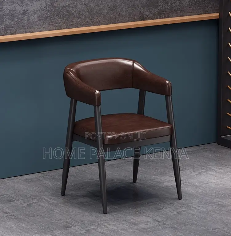 Leather Chair: Modern Open Barrel Leather Chair