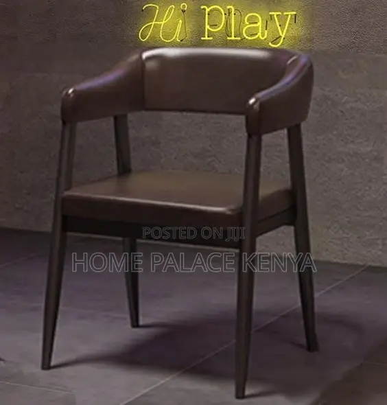 Leather Chair: Modern Open Barrel Leather Chair