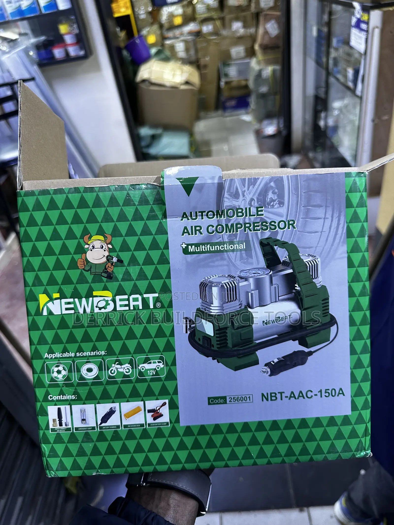 Newbeat Automobile/Portable Emergency Air Compressor
