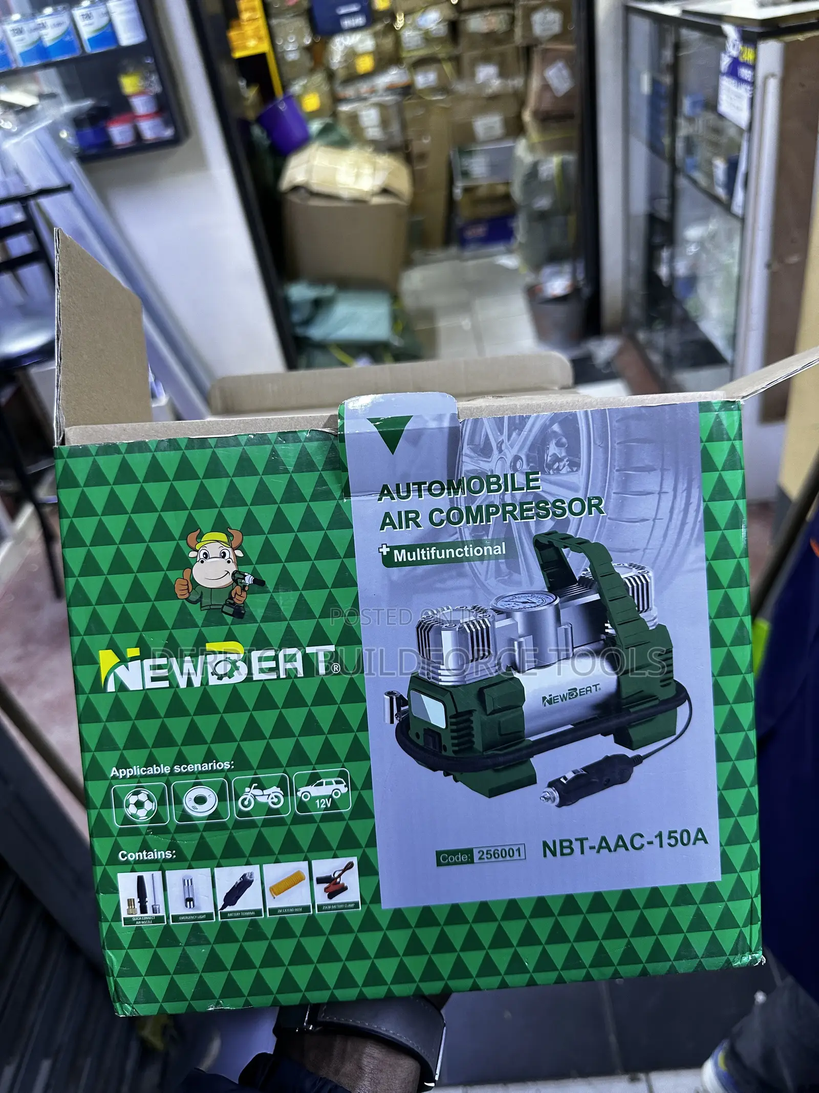 Newbeat Automobile/Portable Emergency Air Compressor