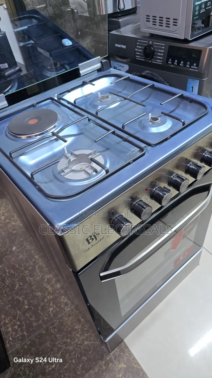3+1 BJS Standing Cooker With Electric Oven Size 60*60