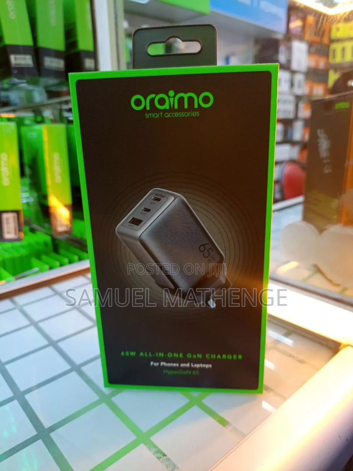 Oraimo Hyper 65W GaN Fast Charger 4-in-1 USB-C USB-A Wall Charger