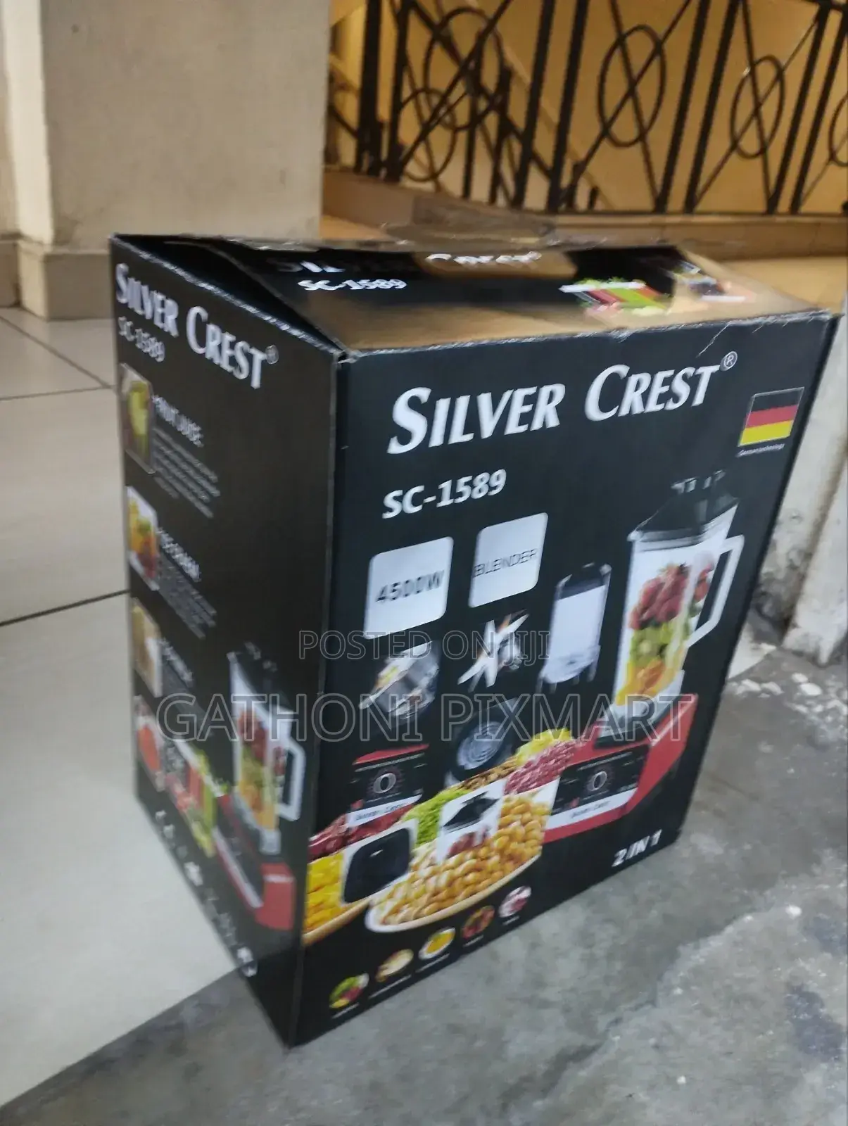 SilverCrest 4500W Heavy Duty Blender Grinder 2-in-1 2L Jug