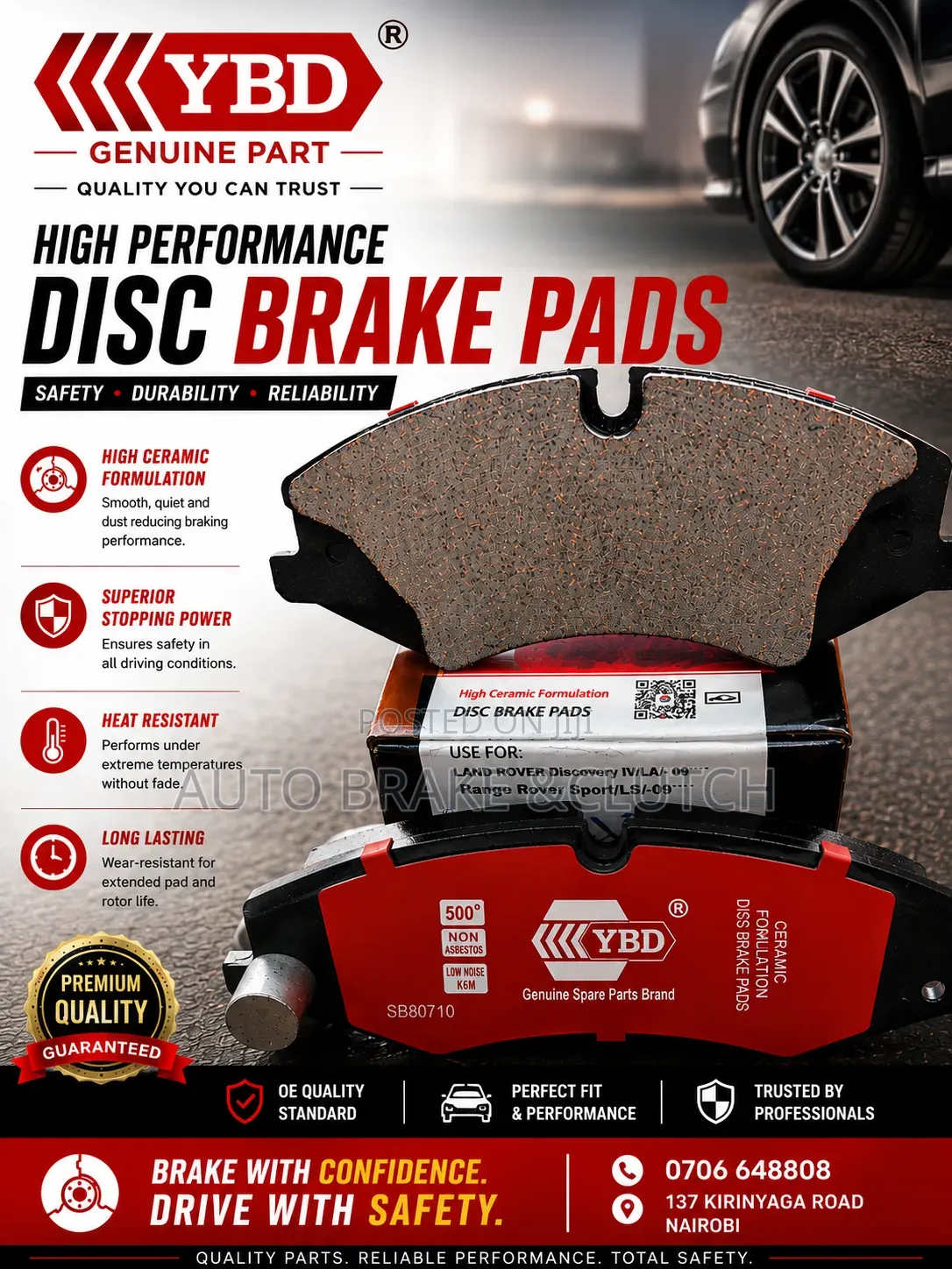 Brake Pad for Land Rover Discovery 4