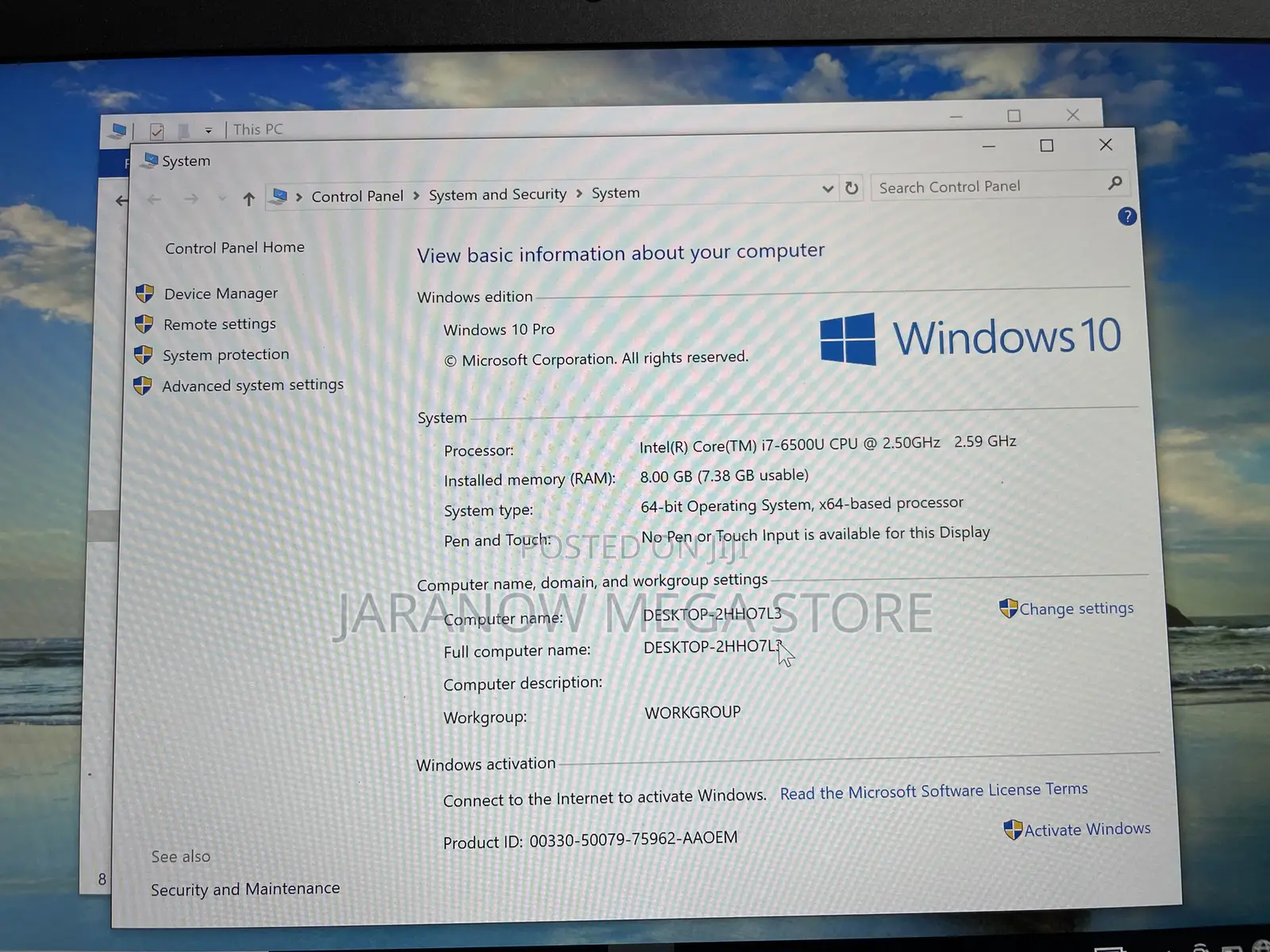 Laptop Lenovo ThinkPad X1 Carbon 8GB Intel Core i7 SSD 256GB