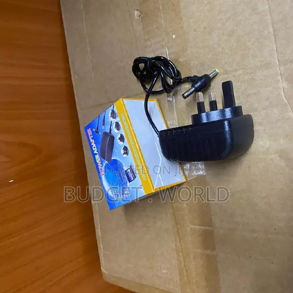 Compact 12V 2A Adapter for LED Strips, DVR Security Cameras