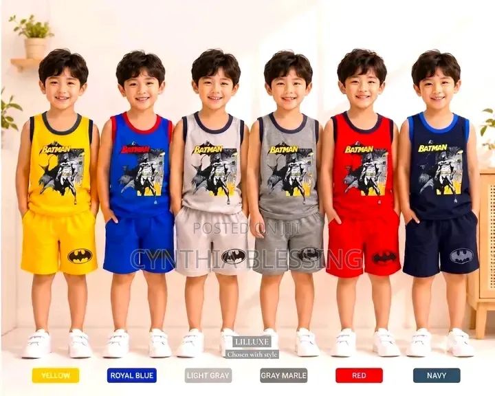 Boys Clothing Set_short With Matching Vest Shirt