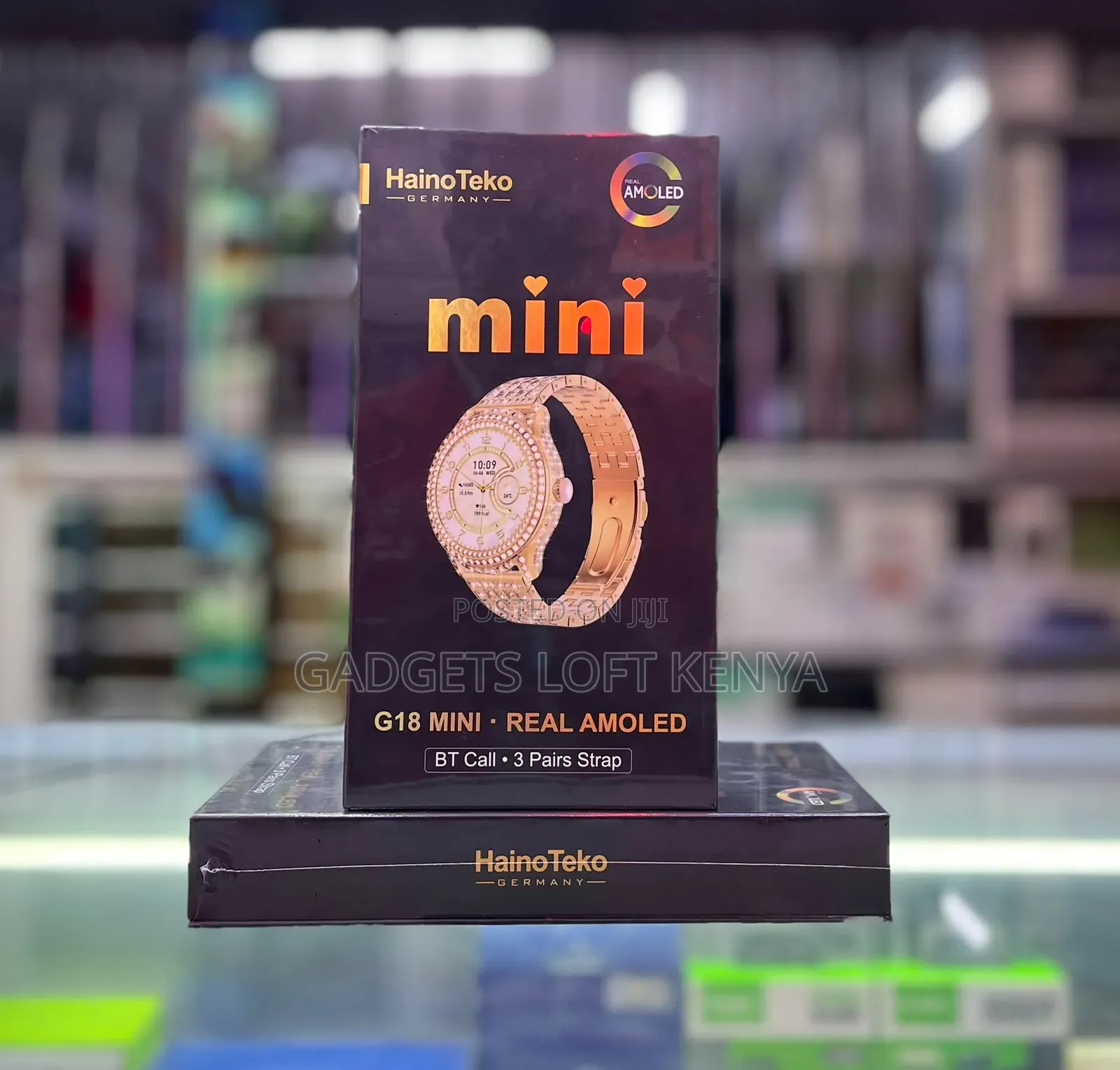 Hainoteko G18 Mini Smartwatch Set for Ladies