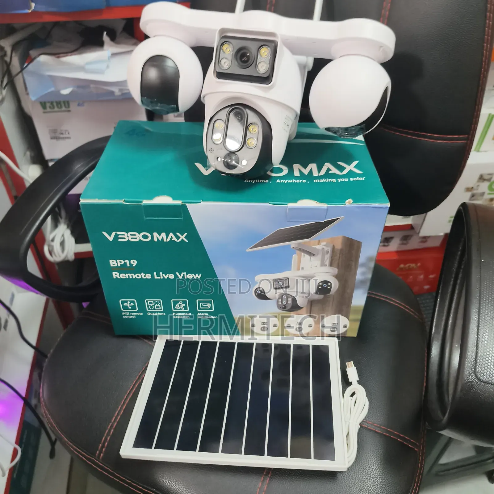 V380max High Quality V380pro 4 Lens CCTV Surveillance Camera Outdoor