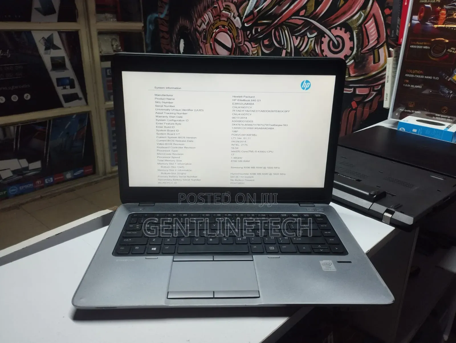 Laptop HP EliteBook 840 G1 8GB Intel Core i5 HDD 500GB