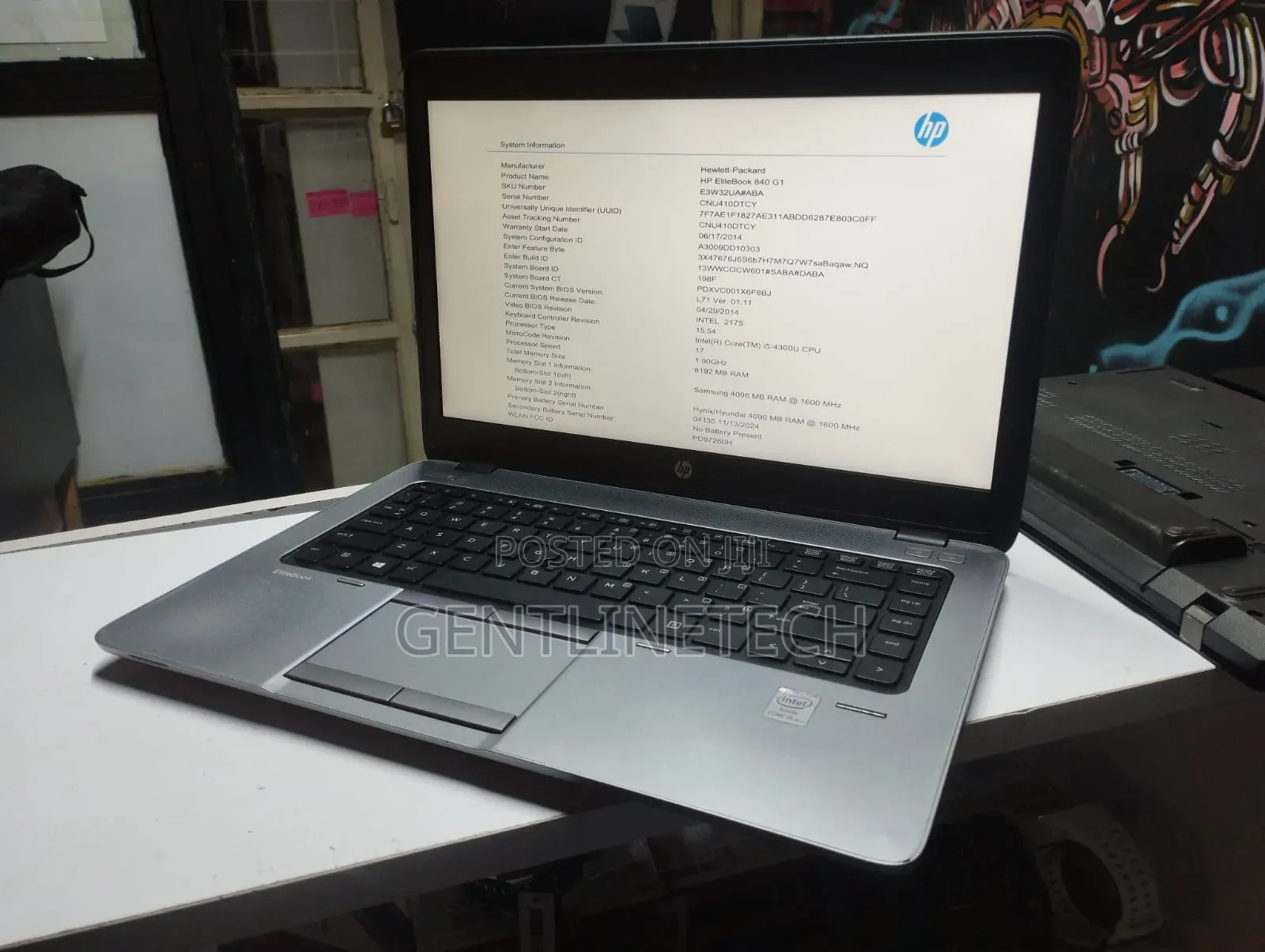 Laptop HP EliteBook 840 G1 8GB Intel Core i5 HDD 500GB