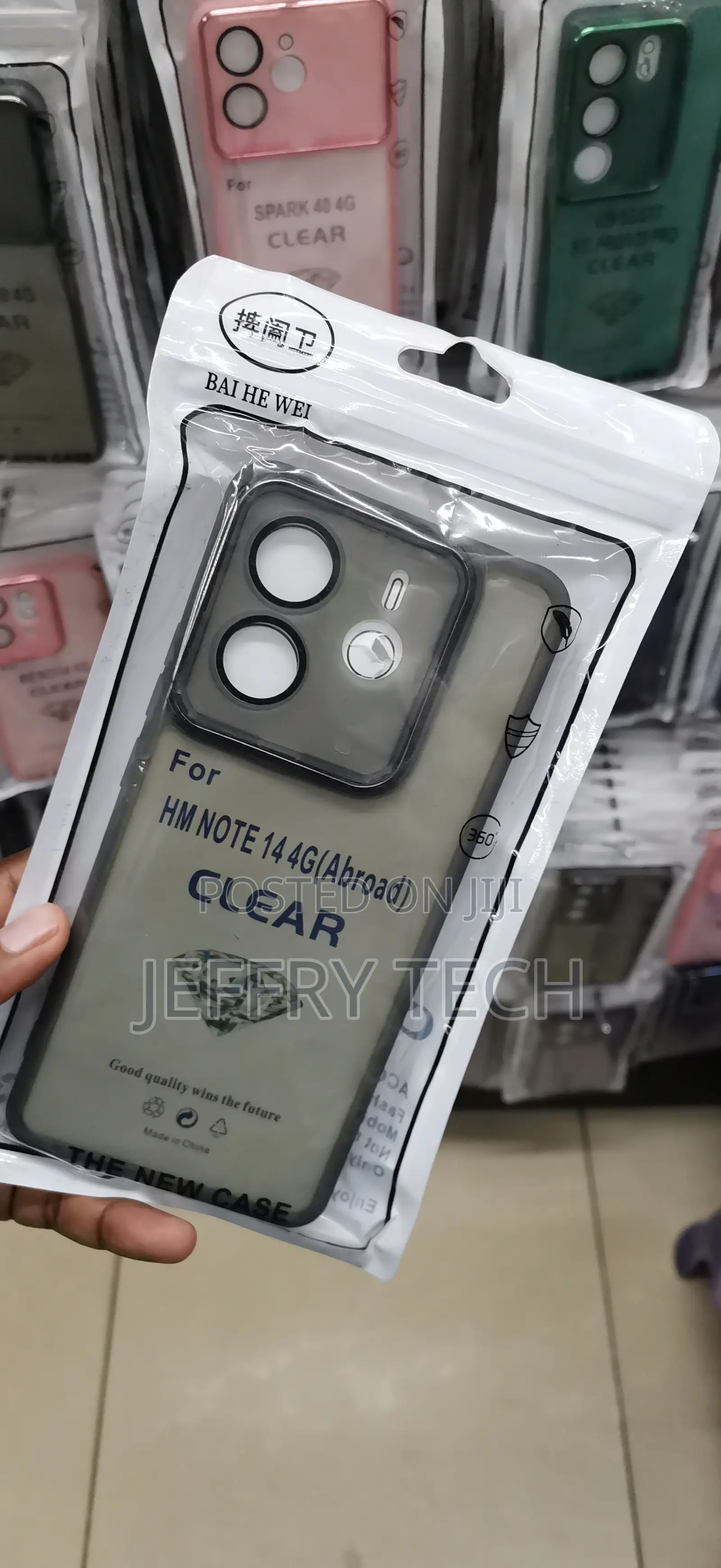 Redmi Note 14 4G TPU a Translucent Matte/Smoke-Tint Finish CASE