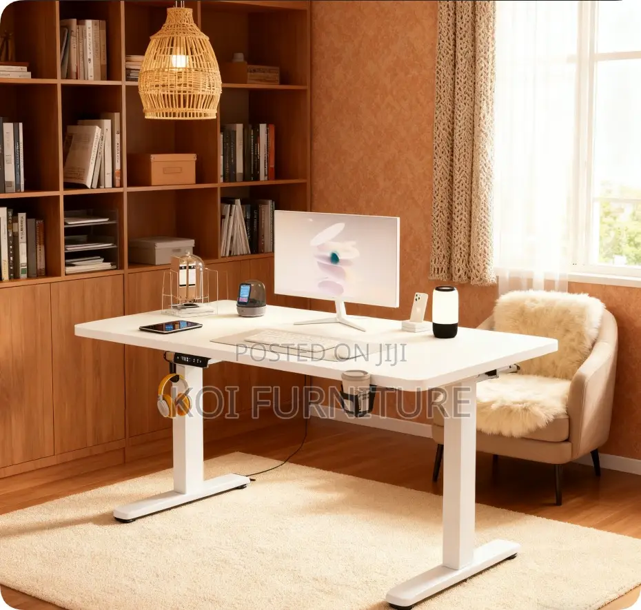 Office Desk; 1.2 Meters Adjustable Ergonomical Height Standing Desk
