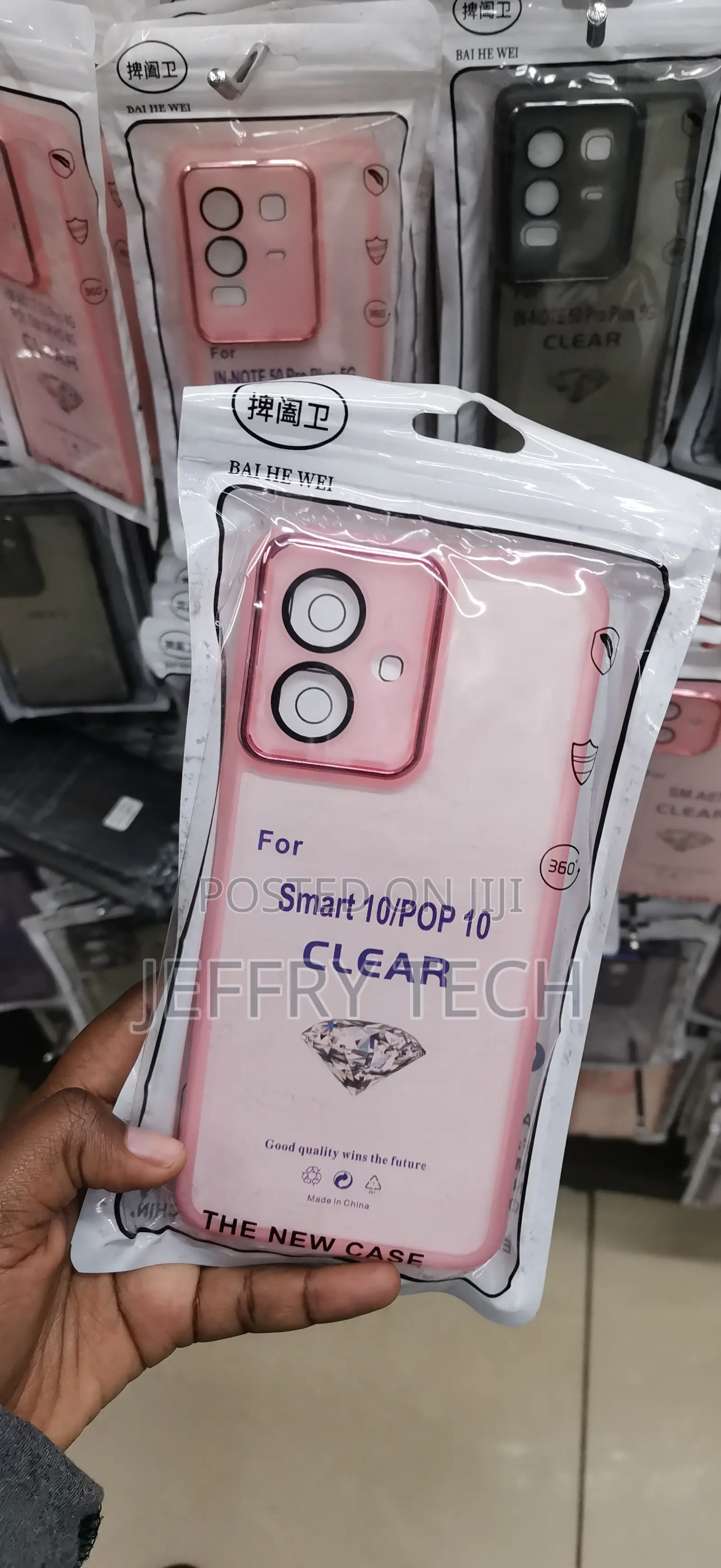 Infinix Smart 10 See-Through Backing Style Cover
