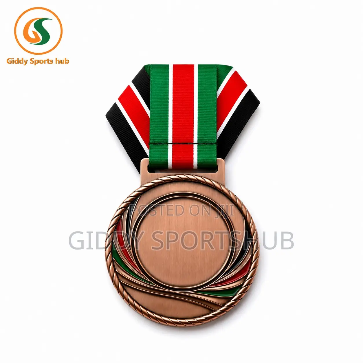 Premium Bronze Award Medal With Kenya Ribbon