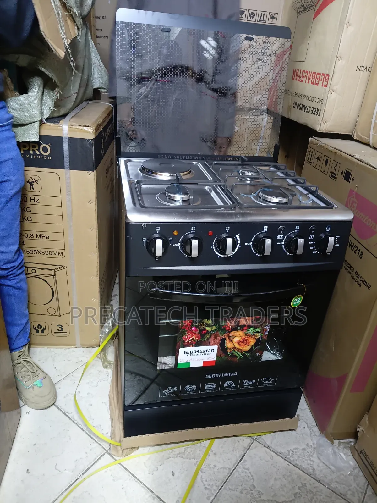 Global Star 60x60 3 Gas + 1 Electric Standing Cooker